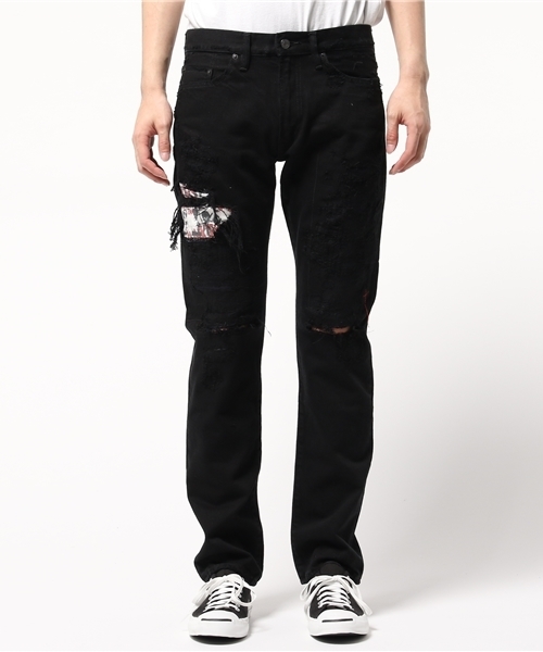 HYSTERIC GLAMOUR（ヒステリックグラマー）の「HB/UR加工デニム スリムストレートPT（デニムパンツ・メンズ・ホワイト/ブラック・28inch/32inch/34inch/29inch/31inch/30inch）」の14枚目の写真