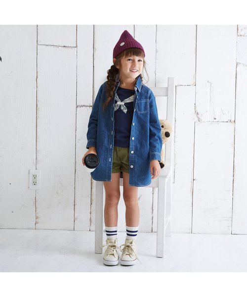 apres les cours（アプレレクール）の「リブニットキャップ（ニットキャップ/ビーニー・キッズ・ネイビー/ワインレッド/グレー/サーモンピンク・50/54/58）」の5枚目の写真