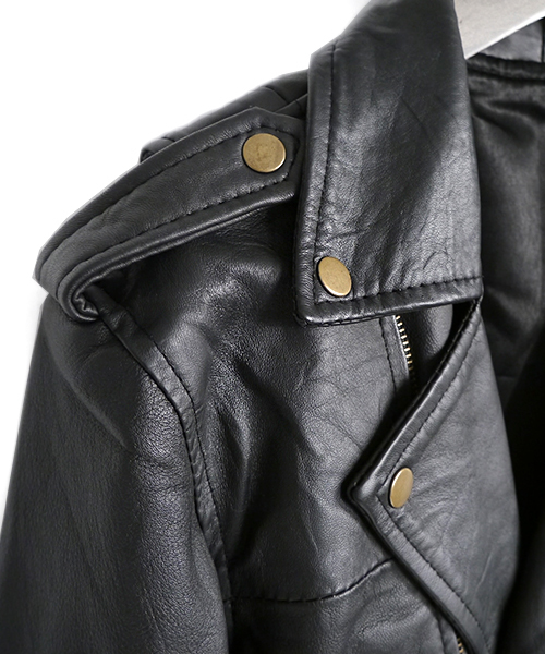 MONO-MART（モノマート）の「本革レザージャケット ライダース ダブル（ライダースジャケット・メンズ・ブラック・M/L/S）」の6枚目の写真