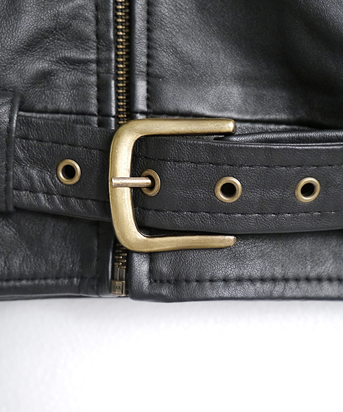 MONO-MART（モノマート）の「本革レザージャケット ライダース ダブル（ライダースジャケット・メンズ・ブラック・M/L/S）」の7枚目の写真