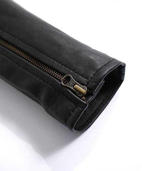 MONO-MART（モノマート）の「本革レザージャケット ライダース ダブル（ライダースジャケット・メンズ・ブラック・M/L/S）」の8枚目の写真