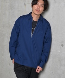 SHIPS JET BLUE | SHIPS JET BLUE: ハーフジッパーシャツ(シャツ/ブラウス)