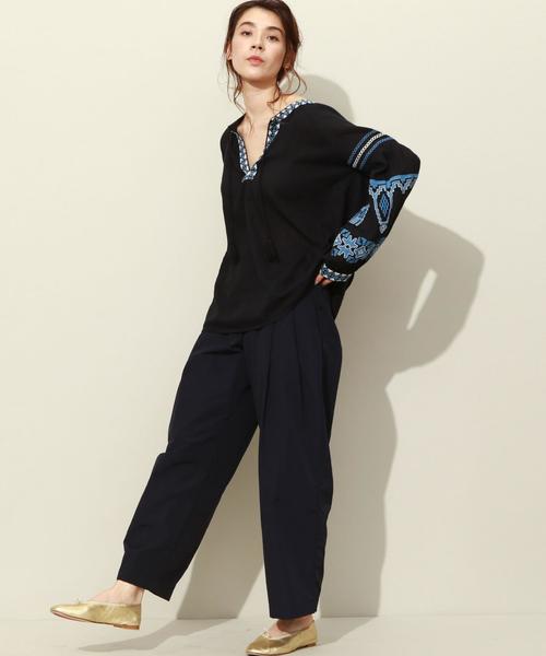 UNITED ARROWS(ユナイテッドアローズ)の「SFL ナイロン タックパンツ† ◆(その他パンツ・レディース・ピンク/マスタード/ネイビー・FREE)」の9枚目の写真