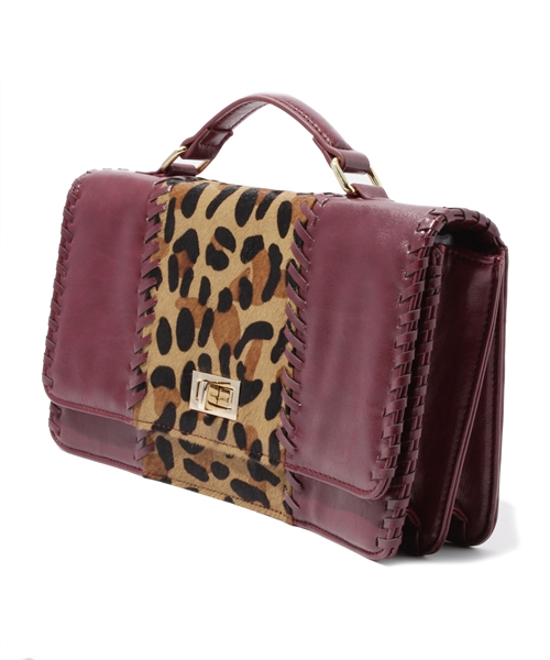 CORTES WORKS（コルテスワークス）の「LEOPARD HARAKO レオパード柄ショルダーバッグ（ショルダーバッグ・レディース・ブラック/レオパード・FREE）」の3枚目の写真