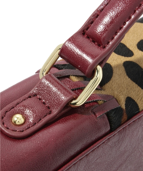 CORTES WORKS（コルテスワークス）の「LEOPARD HARAKO レオパード柄ショルダーバッグ（ショルダーバッグ・レディース・ブラック/レオパード・FREE）」の12枚目の写真