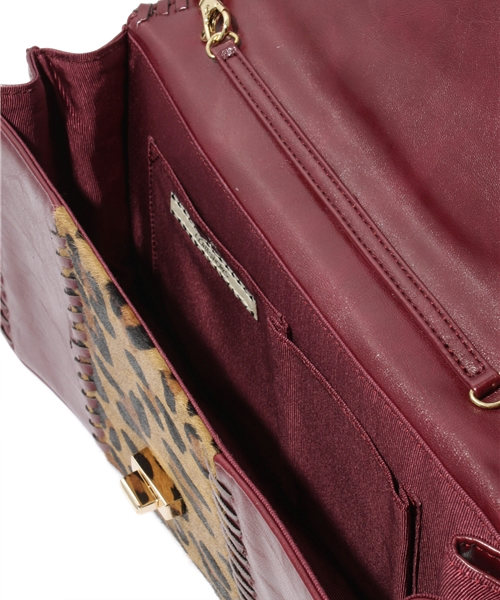 CORTES WORKS（コルテスワークス）の「LEOPARD HARAKO レオパード柄ショルダーバッグ（ショルダーバッグ・レディース・ブラック/レオパード・FREE）」の6枚目の写真