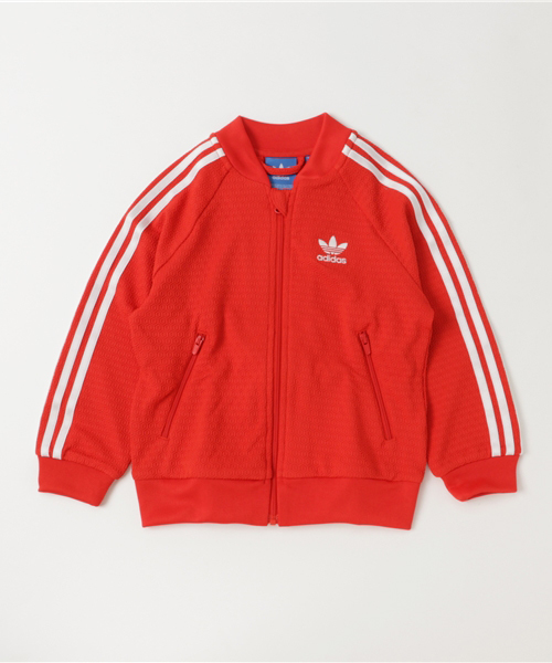 adidas（アディダス）の「オリジナルス ジャージ上下セット[SST TRACKSUIT]（ジャージ・キッズ・レッド・100/120/90/110）」の2枚目の写真