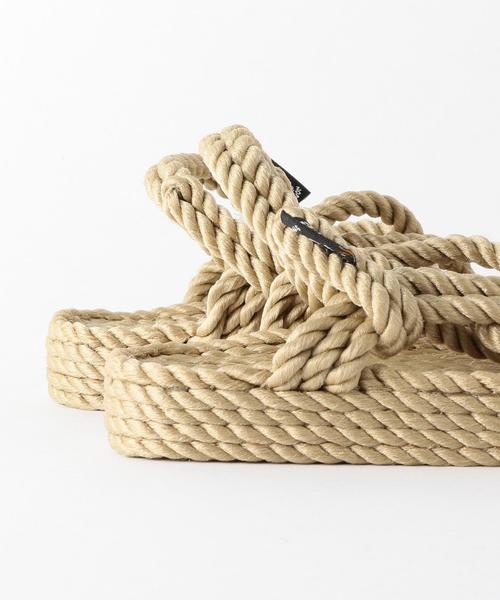 BEAUTY&YOUTH UNITED ARROWS(ビューティーアンドユースユナイテッドアローズ)の「<Nomadic State of Mind>ロープサンダル ◆(サンダル・レディース・ブラック/ベージュ・36/35/37)」の3枚目の写真