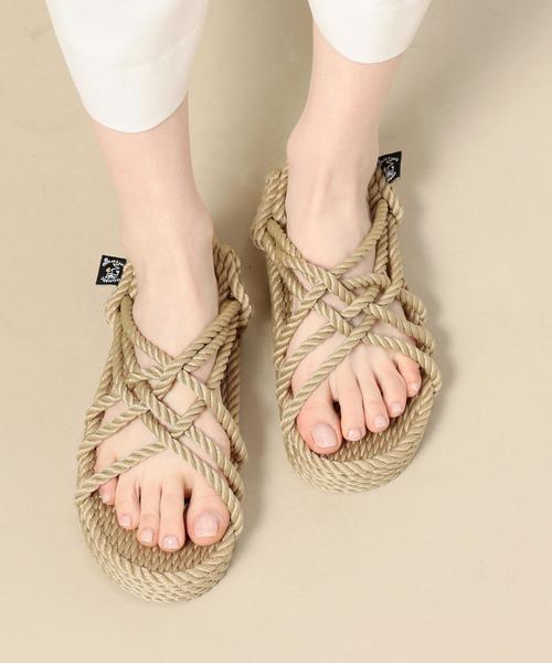 BEAUTY&YOUTH UNITED ARROWS(ビューティーアンドユースユナイテッドアローズ)の「<Nomadic State of Mind>ロープサンダル ◆(サンダル・レディース・ブラック/ベージュ・36/35/37)」の6枚目の写真