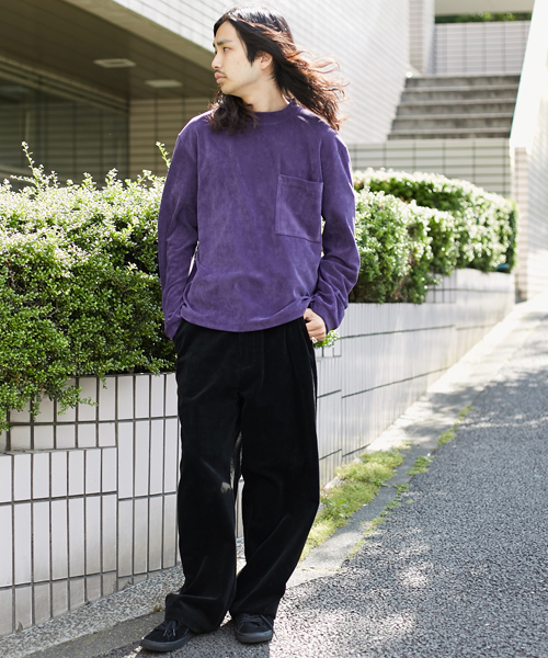 AMERICAN RAG CIE（アメリカンラグシー）の「コーデュロイ セットアップ ワイドチノパンツ（チノパンツ・メンズ・ブラック/ブルーグリーン/オレンジ・2/1）」の4枚目の写真