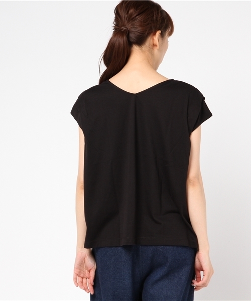 natural couture（ナチュラルクチュール）の「２ＷＡＹタックフレンチＴシャツ（Tシャツ/カットソー・レディース・ブラック/カーキ/ベージュ/レッド・FREE）」の11枚目の写真
