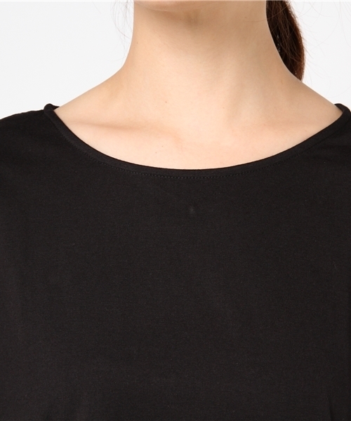 natural couture（ナチュラルクチュール）の「２ＷＡＹタックフレンチＴシャツ（Tシャツ/カットソー・レディース・ブラック/カーキ/ベージュ/レッド・FREE）」の12枚目の写真