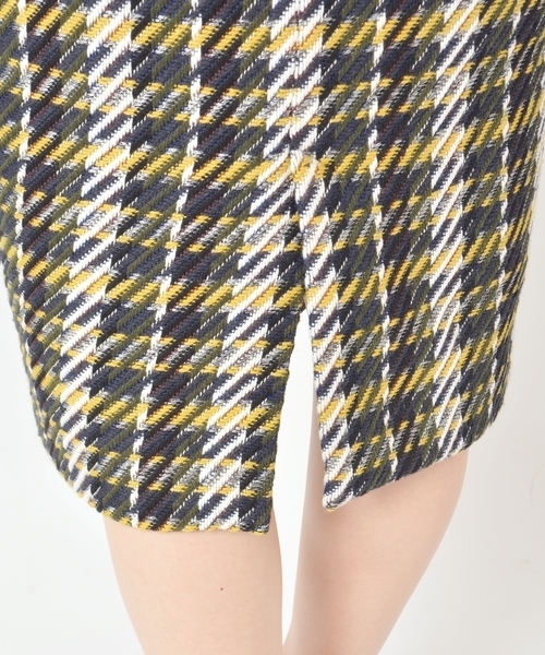 Khaju（カージュ）の「Khaju:チェックペンシルスカート◇（スカート・レディース・カーキ/ワイン・26/27）」の17枚目の写真