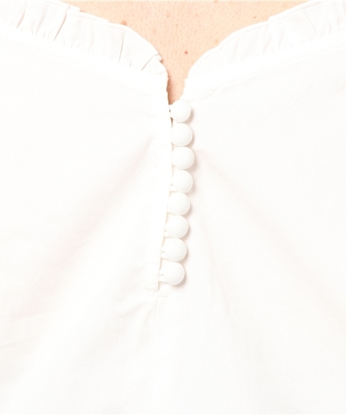 one after another NICE CLAUP（ワンアフターアナザーナイスクラップ）の「前リボンそでボリュームブラウス（シャツ/ブラウス・レディース・ブラウン系その他/チェック/オフホワイト/ピンク系その他・FREE）」の10枚目の写真