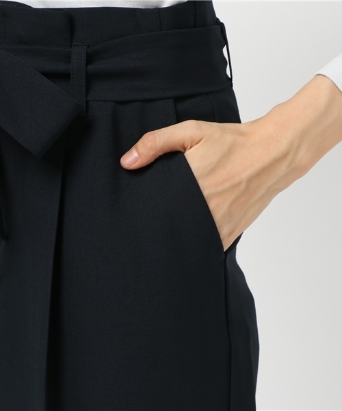 NARACAMICIE(ナラカミーチェ)の「マッドポリエステルテパードパンツ(その他パンツ・レディース・ベージュ/ネイビー/ボルドー・LARGE/MEDIUM/SMALL)」の4枚目の写真