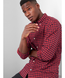 GAP | Gap オックスフォードチェック スタンダードフィットシャツ(シャツ/ブラウス)