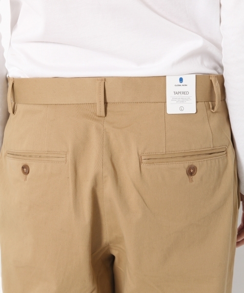GLOBAL WORK（グローバルワーク）の「チノテーパードパンツ/775627（チノパンツ・メンズ・グレー/ベージュ/ネイビー/カーキ/ワインレッド・SMALL/X-LARGE/LARGE/MEDIUM）」の21枚目の写真