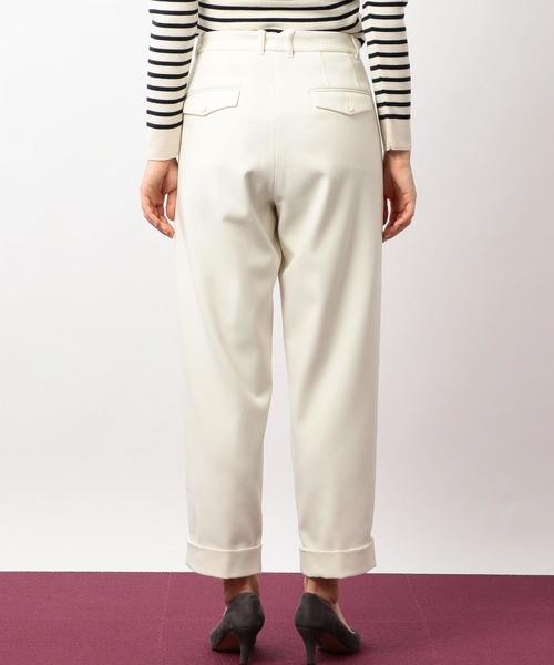 green label relaxing(グリーンレーベルリラクシング)の「CB クロップド ワイド テーパードパンツ ◆(その他パンツ・レディース・ブラック/ダークグリーン/オフホワイト・38/36)」の14枚目の写真