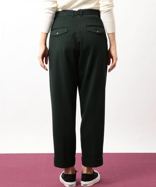 green label relaxing(グリーンレーベルリラクシング)の「CB クロップド ワイド テーパードパンツ ◆(その他パンツ・レディース・ブラック/ダークグリーン/オフホワイト・38/36)」の16枚目の写真