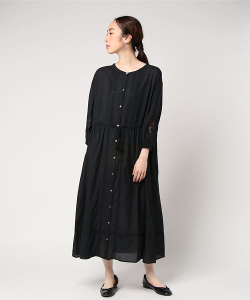 RIVE DROITE（リヴドロワ）の「C/VIボイルインド刺繍ワンピース（ワンピース・レディース・ホワイト/ブラック・FREE）」の2枚目の写真