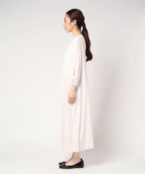 RIVE DROITE（リヴドロワ）の「C/VIボイルインド刺繍ワンピース（ワンピース・レディース・ホワイト/ブラック・FREE）」の4枚目の写真