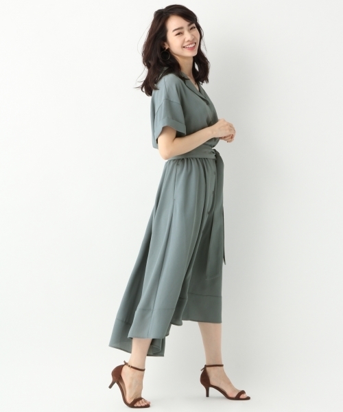 A part by（アパートバイ）の「PカイキンボタンワンピースSS　794379（ワンピース・レディース・ブラック系その他/ブラック系その他2/ネイビー/ライトブルー/ベージュ系その他/ブルー系その他/ブルー系その他2・FREE）」の21枚目の写真