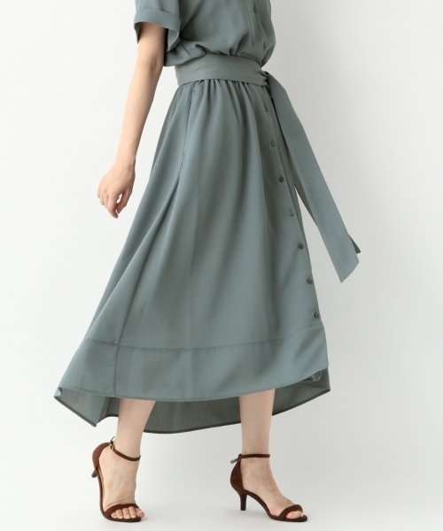 A part by（アパートバイ）の「PカイキンボタンワンピースSS　794379（ワンピース・レディース・ブラック系その他/ブラック系その他2/ネイビー/ライトブルー/ベージュ系その他/ブルー系その他/ブルー系その他2・FREE）」の9枚目の写真