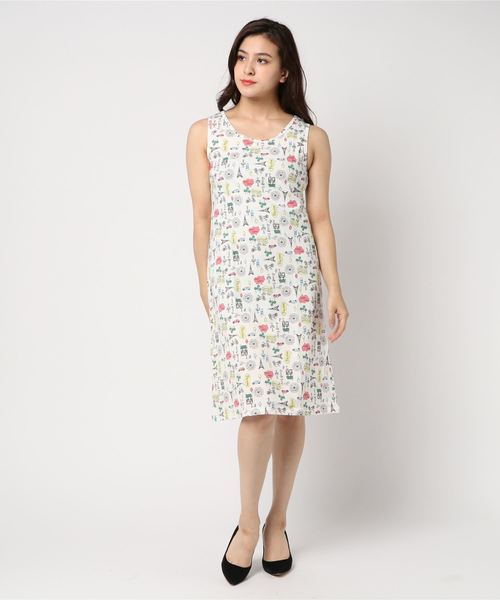 セール Image アンダーウェア タンクトップロングワンピース ルームウェア パジャマ Image Collection イマージュ コレクション のファッション