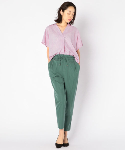 美品 プラージュ 24SS リネンドルマンシャツ 水色 ライトブルー 麻100% 美品 プラージュ 下ろさ 24SS リネンドルマンシャツ 水色 ライト