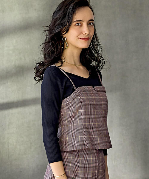 green label relaxing（グリーンレーベルリラクシング）の「[手洗い可能] KFC リブ ハートネック ニット ◆（ニット/セーター・レディース・ライトグレー/パープル/ネイビー/ピンク/ケリー・FREE）」の16枚目の写真