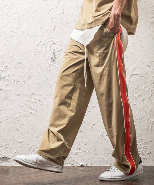 MinoriTY(マイノリティ)の「トラックワイドパンツ(その他パンツ・メンズ・ブラック/ベージュ/ネイビー・M/L)」の2枚目の写真