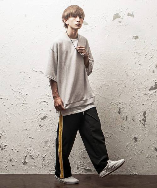 MinoriTY(マイノリティ)の「トラックワイドパンツ(その他パンツ・メンズ・ブラック/ベージュ/ネイビー・M/L)」の4枚目の写真