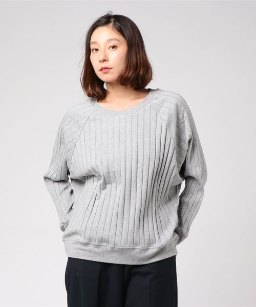 Munich(ミューニック)の「コットンワイドリブクルーネックプルオーバー(Tシャツ/カットソー・レディース・ブラック/ブラウン/グレー/カーキ・FREE)」の10枚目の写真