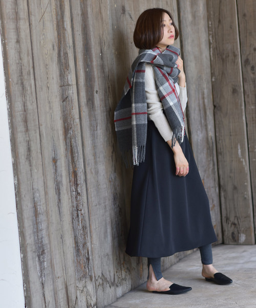 rps（アールピーエス）の「スリット入りリブレギンス（レギンス/スパッツ・レディース・グレー/チャコールグレー/ブラック/ベージュ・M）」の6枚目の写真