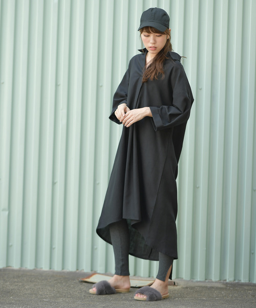 rps（アールピーエス）の「スリット入りリブレギンス（レギンス/スパッツ・レディース・グレー/チャコールグレー/ブラック/ベージュ・M）」の11枚目の写真