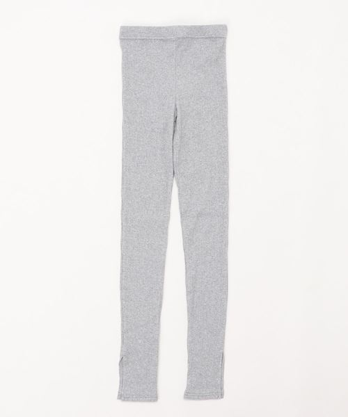 rps（アールピーエス）の「スリット入りリブレギンス（レギンス/スパッツ・レディース・グレー/チャコールグレー/ブラック/ベージュ・M）」の8枚目の写真