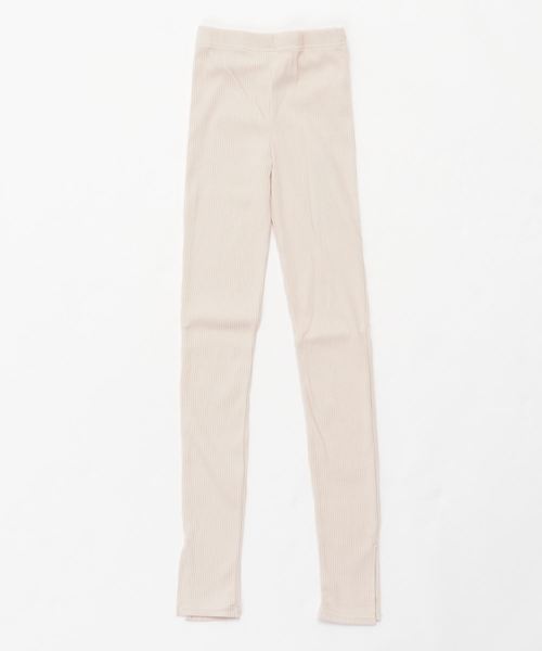 rps（アールピーエス）の「スリット入りリブレギンス（レギンス/スパッツ・レディース・グレー/チャコールグレー/ブラック/ベージュ・M）」の9枚目の写真