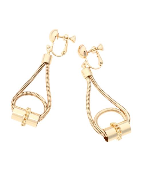 YECCA VECCA（イェッカヴェッカ）の「・チェーンデザインイヤリング（イヤリング・レディース・シルバー/ゴールド・FREE）」の8枚目の写真