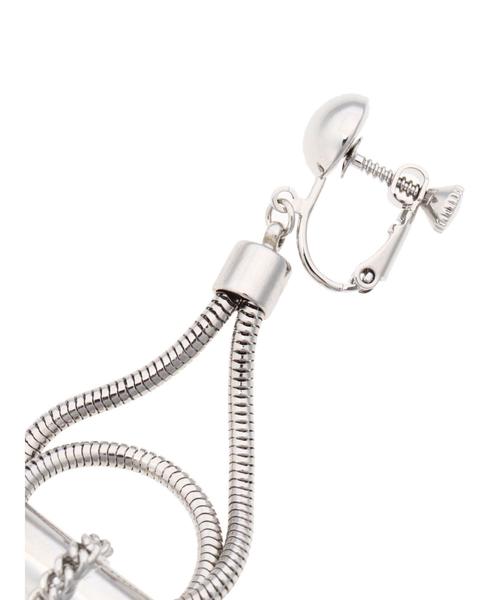 YECCA VECCA（イェッカヴェッカ）の「・チェーンデザインイヤリング（イヤリング・レディース・シルバー/ゴールド・FREE）」の5枚目の写真