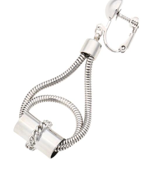 YECCA VECCA（イェッカヴェッカ）の「・チェーンデザインイヤリング（イヤリング・レディース・シルバー/ゴールド・FREE）」の4枚目の写真