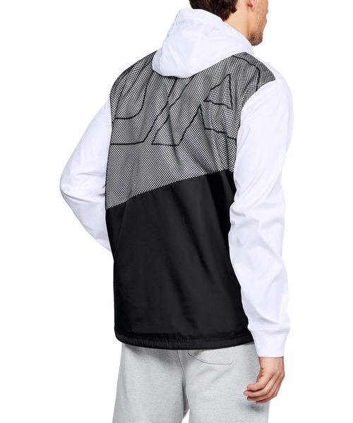 UNDER ARMOUR（アンダーアーマー）の「メンズライフスタイルジャケット / スポーツスタイル ウィンドブレイカー【セットアップ対応商品】（ナイロンジャケット・メンズ・ホワイト×ブラック/ブラック系その他/カリビアンブルー/ブラック・XXL/3XL/MD/SM/LG/XL）」の11枚目の写真