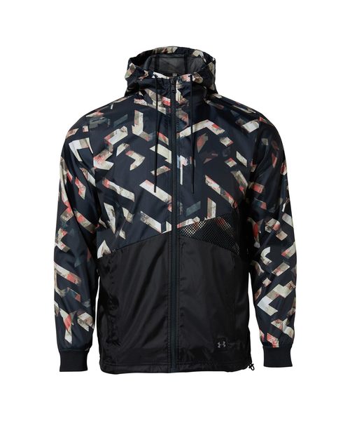 UNDER ARMOUR（アンダーアーマー）の「メンズライフスタイルジャケット / スポーツスタイル ウィンドブレイカー【セットアップ対応商品】（ナイロンジャケット・メンズ・ホワイト×ブラック/ブラック系その他/カリビアンブルー/ブラック・XXL/3XL/MD/SM/LG/XL）」の3枚目の写真