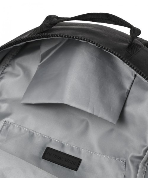 GLOBAL WORK(グローバルワーク)の「バックパック【収納力抜群】/819652(バックパック/リュック・レディース・ブラック・FREE)」の6枚目の写真