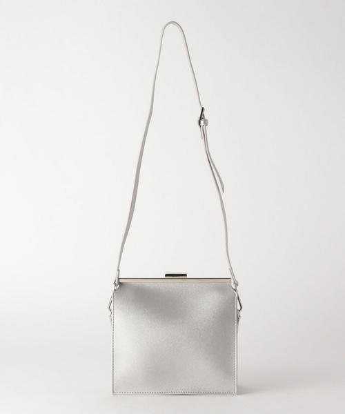 BEAUTY&YOUTH UNITED ARROWS(ビューティーアンドユースユナイテッドアローズ)の「BY DRESS ガマグチショルダーバッグ -3WAY-(ショルダーバッグ・レディース・シルバー/ブラック・FREE)」の1枚目の写真