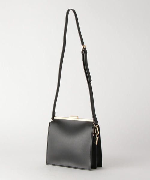 BEAUTY&YOUTH UNITED ARROWS(ビューティーアンドユースユナイテッドアローズ)の「BY DRESS ガマグチショルダーバッグ -3WAY-(ショルダーバッグ・レディース・シルバー/ブラック・FREE)」の4枚目の写真