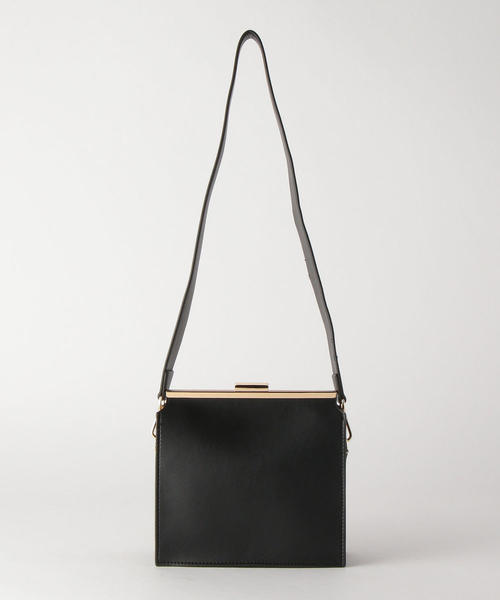BEAUTY&YOUTH UNITED ARROWS(ビューティーアンドユースユナイテッドアローズ)の「BY DRESS ガマグチショルダーバッグ -3WAY-(ショルダーバッグ・レディース・シルバー/ブラック・FREE)」の6枚目の写真