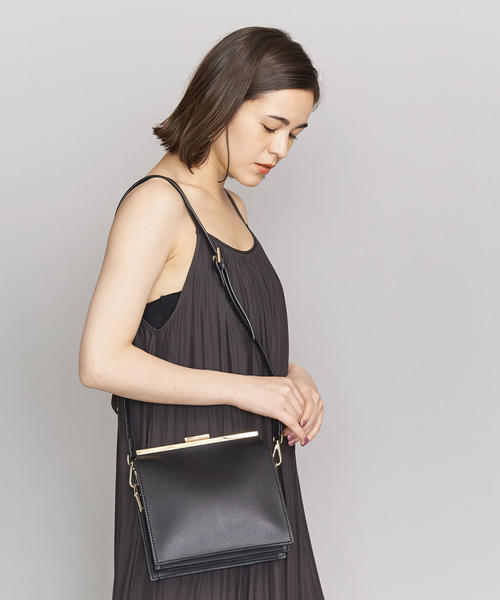 BEAUTY&YOUTH UNITED ARROWS(ビューティーアンドユースユナイテッドアローズ)の「BY DRESS ガマグチショルダーバッグ -3WAY-(ショルダーバッグ・レディース・シルバー/ブラック・FREE)」の16枚目の写真