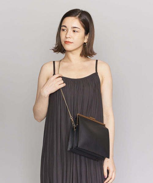 BEAUTY&YOUTH UNITED ARROWS(ビューティーアンドユースユナイテッドアローズ)の「BY DRESS ガマグチショルダーバッグ -3WAY-(ショルダーバッグ・レディース・シルバー/ブラック・FREE)」の17枚目の写真