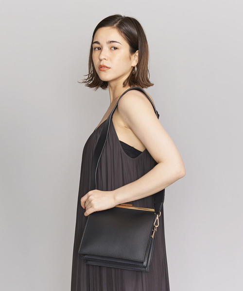 BEAUTY&YOUTH UNITED ARROWS(ビューティーアンドユースユナイテッドアローズ)の「BY DRESS ガマグチショルダーバッグ -3WAY-(ショルダーバッグ・レディース・シルバー/ブラック・FREE)」の18枚目の写真