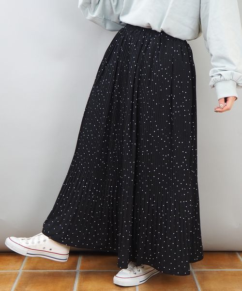 tiptop（ティップトップ）の「アソート消しプリーツロングスカート（スカート・レディース・ブラック/A/B/C/D/E/アイボリー/ダークグレー/G・FREE）」の4枚目の写真